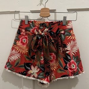 Zara printed woven shorts